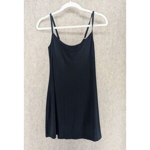 Victorias Secret Black Tactel Nylon Lycra Slip Chemise Style 3378 Womens M